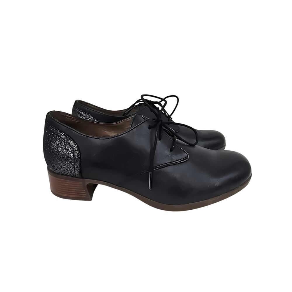 Dansko Louise Heeled Oxford Shoes Black EU 40